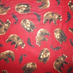 Cabin Fever Bear 100% Cotton Fabric #284